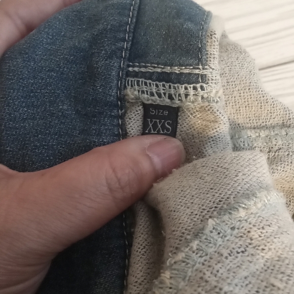 Diesel fringi ne denium y2k festival rodeo Preppy women's jacket xxs - Picture 8 of 9